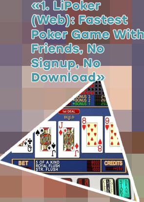 Free poker games online no registration