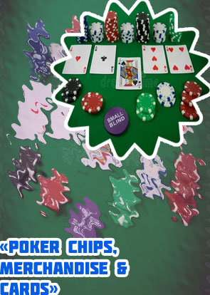 Poker table and chip set