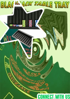 Poker table with chip tray